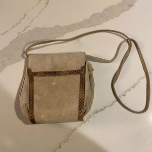Stuart Weitzman suede crossbody bag